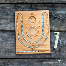 Laden Sie das Bild in den Galerie-Viewer, Malabrett Perlenbrett aus Holz | Mala Beading Board / Malaboard / Wooden BeadingBoard | Der Blaue Vogel Perlenbretter
