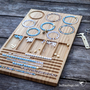 Armband-Perlenbrett aus Holz | Wooden Beadingboard - Braceletboard | Der Blaue Vogel 