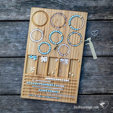 Laden Sie das Bild in den Galerie-Viewer, Armband-Perlenbrett aus Holz | Wooden Beadingboard - Braceletboard | Der Blaue Vogel
