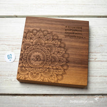 Load the image into the gallery viewer, Om Tryambakam Mantra Board | 15 x 15 cm

