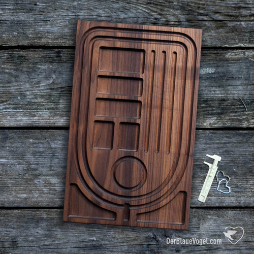 Holz-Perlenbrett | Malabrett | Wooden Mala Beading Board | Der Blaue Vogel