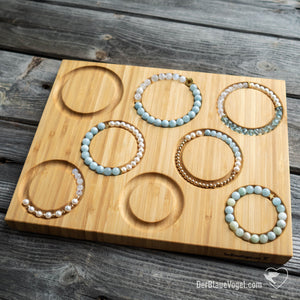 Armbandbrett -  Perlenbrett aus Holz | Wooden Braceletboard - Beading Board | Der Blaue Vogel