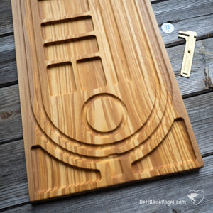 Holz-Perlenbrett | Malabrett | Wooden Mala Beading Board | Der Blaue Vogel