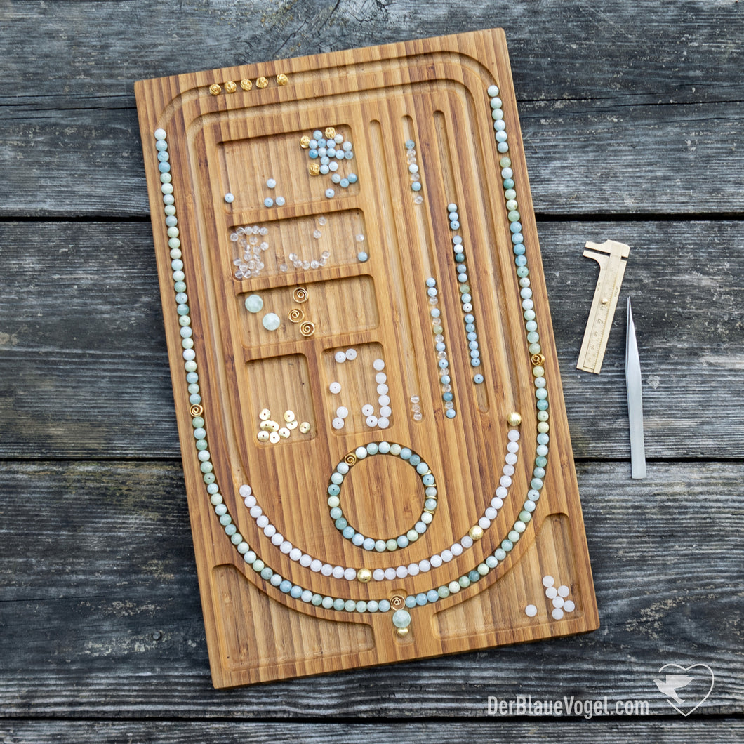 Malabrett - Perlenbrett aus Holz | Mala Beading Board - Wooden Malaboard | Der Blaue Vogel