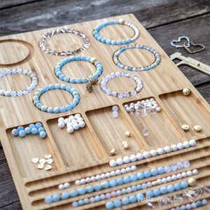 Armband-Perlenbrett aus Holz | Wooden Beadingboard - Braceletboard | Der Blaue Vogel 